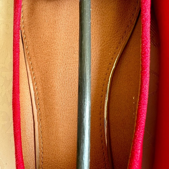 “Ollio” red faux suede flats - Picture 7 of 8